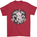 An Octopus in the Deep Ocean Sailor Sailing Mens T-Shirt 100% Cotton Red