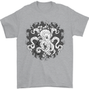 An Octopus in the Deep Ocean Sailor Sailing Mens T-Shirt 100% Cotton Sports Grey