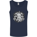 An Octopus in the Deep Ocean Sailor Sailing Mens Vest Tank Top Navy Blue