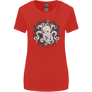An Octopus in the Deep Ocean Sailor Sailing Womens Wider Cut T-Shirt Red