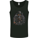 An Old Biker Skull Motorcycle Chopper Mens Vest Tank Top Black