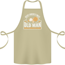 An Old Man Tennis Racket Player Cotton Apron 100% Organic Khaki