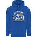 An Old Man Tennis Racket Player Mens 80% Cotton Hoodie Royal Blue