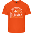 An Old Man Tennis Racket Player Mens Cotton T-Shirt Tee Top Orange