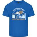An Old Man Tennis Racket Player Mens Cotton T-Shirt Tee Top Royal Blue