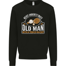 An Old Man Tennis Racket Player Mens Sweatshirt Jumper Black