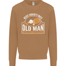 An Old Man Tennis Racket Player Mens Sweatshirt Jumper Caramel Latte