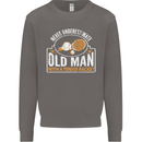 An Old Man Tennis Racket Player Mens Sweatshirt Jumper Charcoal