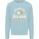 An Old Man Tennis Racket Player Mens Sweatshirt Jumper Light Blue