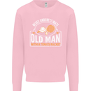 An Old Man Tennis Racket Player Mens Sweatshirt Jumper Light Pink