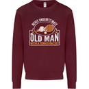 An Old Man Tennis Racket Player Mens Sweatshirt Jumper Maroon