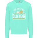 An Old Man Tennis Racket Player Mens Sweatshirt Jumper Peppermint