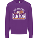 An Old Man Tennis Racket Player Mens Sweatshirt Jumper Purple