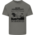 An Old Man That Scuba Dives Diver Dive Mens Cotton T-Shirt Tee Top Charcoal