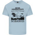 An Old Man That Scuba Dives Diver Dive Mens Cotton T-Shirt Tee Top Light Blue