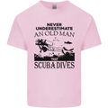 An Old Man That Scuba Dives Diver Dive Mens Cotton T-Shirt Tee Top Light Pink