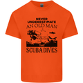 An Old Man That Scuba Dives Diver Dive Mens Cotton T-Shirt Tee Top Orange