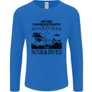 An Old Man That Scuba Dives Diver Dive Mens Long Sleeve T-Shirt Royal Blue