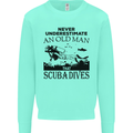 An Old Man That Scuba Dives Diver Dive Mens Sweatshirt Jumper Peppermint