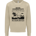 An Old Man That Scuba Dives Diver Dive Mens Sweatshirt Jumper Sand