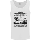 An Old Man That Scuba Dives Diver Dive Mens Vest Tank Top White