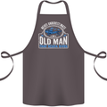 An Old Man That Scuba Dives Diver Diving Cotton Apron 100% Organic Dark Grey