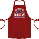 An Old Man That Scuba Dives Diver Diving Cotton Apron 100% Organic Maroon