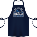 An Old Man That Scuba Dives Diver Diving Cotton Apron 100% Organic Navy Blue