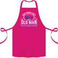 An Old Man That Scuba Dives Diver Diving Cotton Apron 100% Organic Pink