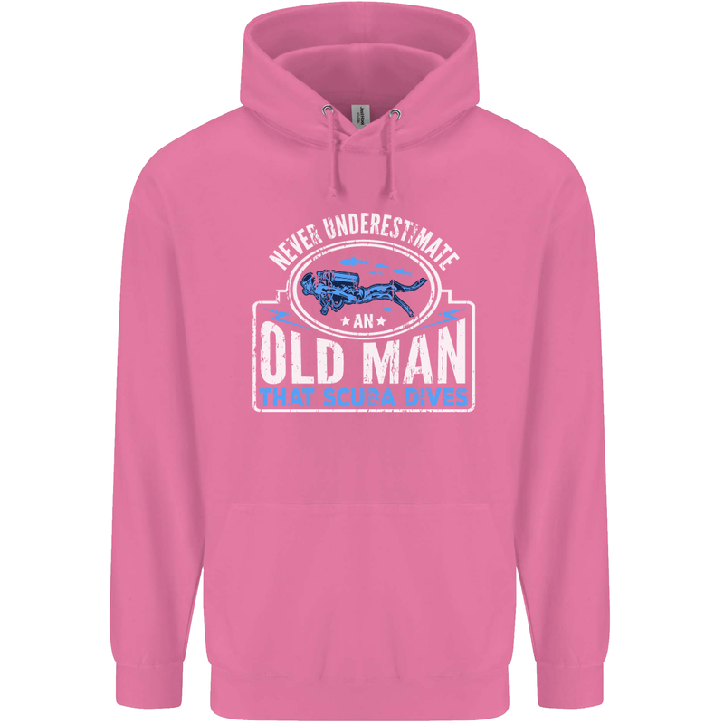 An Old Man That Scuba Dives Diver Diving Mens 80% Cotton Hoodie Azelea