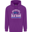 An Old Man That Scuba Dives Diver Diving Mens 80% Cotton Hoodie Purple