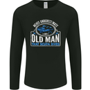 An Old Man That Scuba Dives Diver Diving Mens Long Sleeve T-Shirt Black