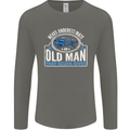 An Old Man That Scuba Dives Diver Diving Mens Long Sleeve T-Shirt Charcoal