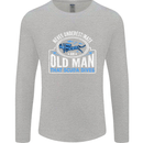 An Old Man That Scuba Dives Diver Diving Mens Long Sleeve T-Shirt Sports Grey