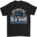 An Old Man That Scuba Dives Diver Diving Mens T-Shirt Cotton Gildan Black