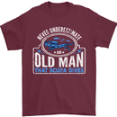 An Old Man That Scuba Dives Diver Diving Mens T-Shirt Cotton Gildan Maroon