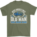 An Old Man That Scuba Dives Diver Diving Mens T-Shirt Cotton Gildan Military Green