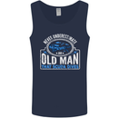 An Old Man That Scuba Dives Diver Diving Mens Vest Tank Top Navy Blue