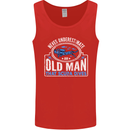 An Old Man That Scuba Dives Diver Diving Mens Vest Tank Top Red