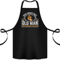 An Old Man With Boxing Gloves Funny Boxer Cotton Apron 100% Organic Black