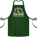 An Old Man With Boxing Gloves Funny Boxer Cotton Apron 100% Organic Forest Green