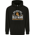 An Old Man With Boxing Gloves Funny Boxer Mens 80% Cotton Hoodie Black