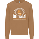 An Old Man With Boxing Gloves Funny Boxer Mens Sweatshirt Jumper Caramel Latte