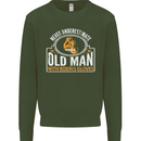 An Old Man With Boxing Gloves Funny Boxer Mens Sweatshirt Jumper Forest Green