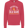 An Old Man With Boxing Gloves Funny Boxer Mens Sweatshirt Jumper Heliconia