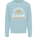 An Old Man With Boxing Gloves Funny Boxer Mens Sweatshirt Jumper Light Blue