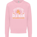 An Old Man With Boxing Gloves Funny Boxer Mens Sweatshirt Jumper Light Pink