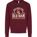 An Old Man With Boxing Gloves Funny Boxer Mens Sweatshirt Jumper Maroon