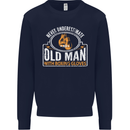 An Old Man With Boxing Gloves Funny Boxer Mens Sweatshirt Jumper Navy Blue