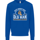 An Old Man With Boxing Gloves Funny Boxer Mens Sweatshirt Jumper Royal Blue